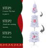 Chic White Slim Christmas Tree with Easy Stand