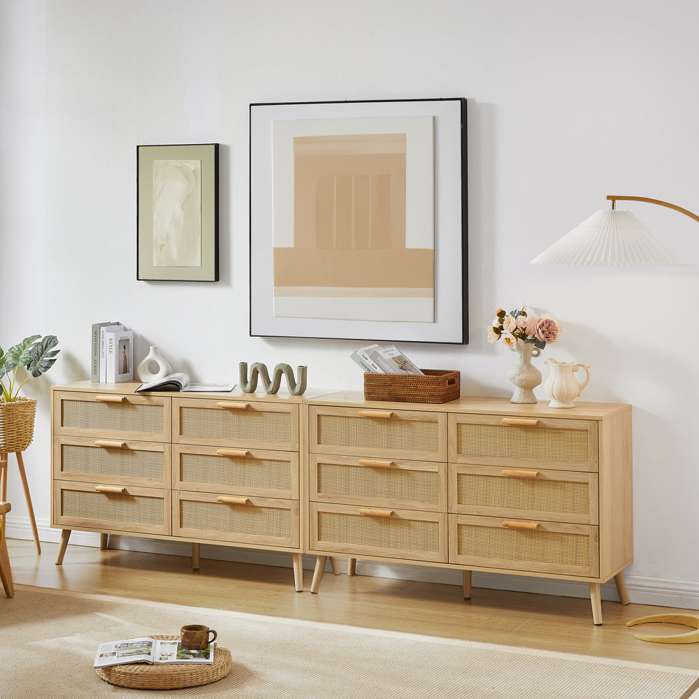 Rattan Charm Dresser - Naturally Stylish Storage for Any Room