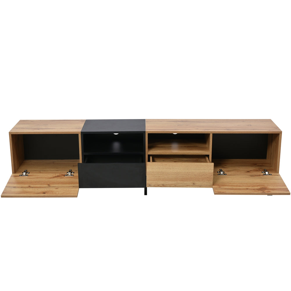 Sleek Media Console with Drop-Down Door and Ample Storage