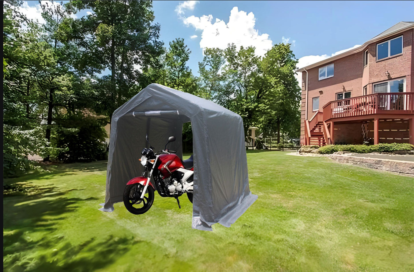 Ultimate Outdoor Portable Garage with Zip Doors and Vents