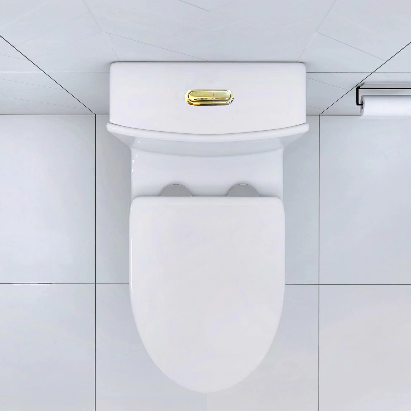 Sleek White Comfort Toilet