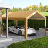 Beige Portable Carport Canopy Cover