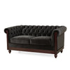 Chesterfield Velvet Loveseat – Elegant Comfort for Any Space