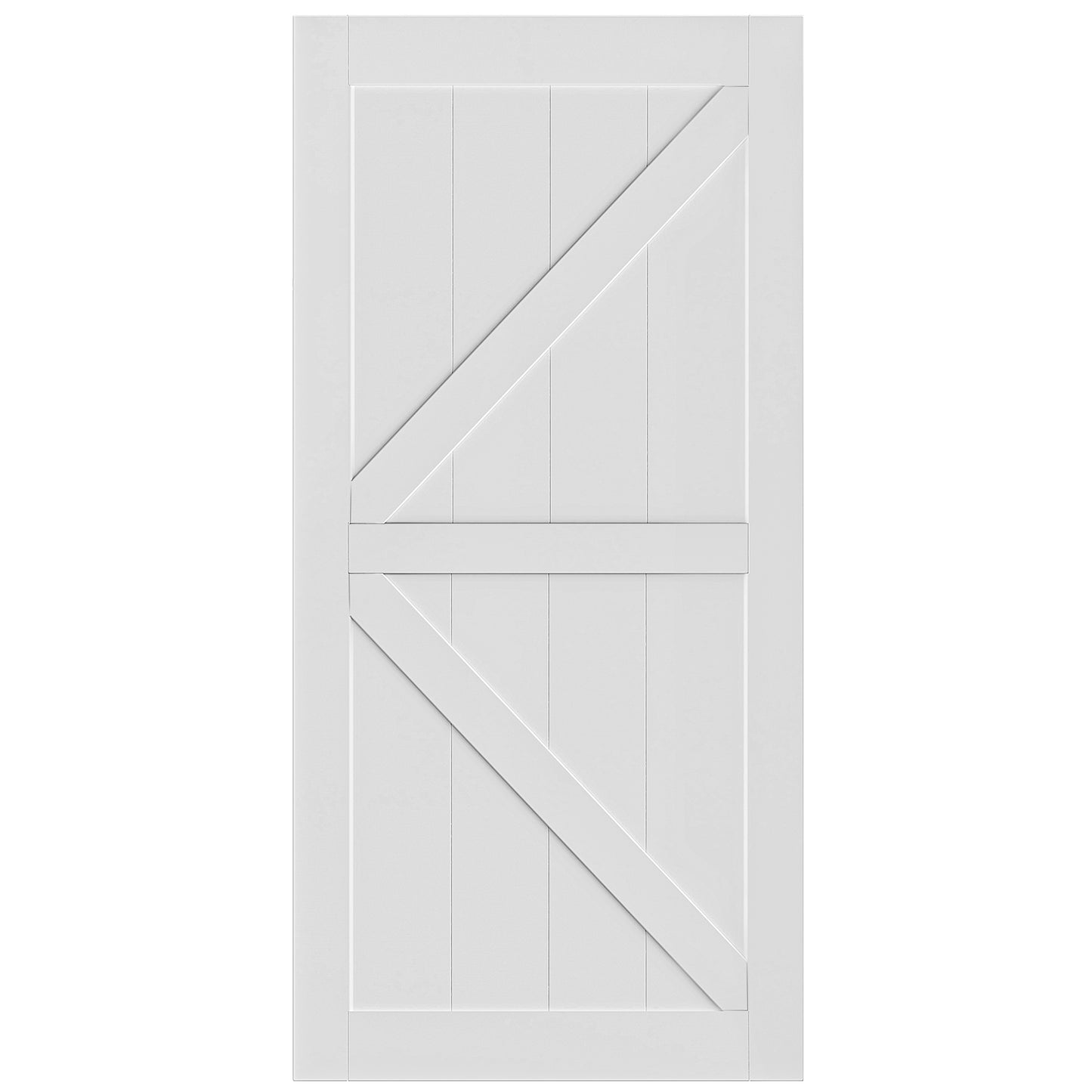 Modern Barn Door Panel - Ready to Assemble, Moisture-Proof & Deformation Resistant