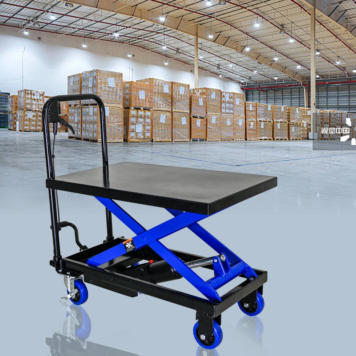 Heavy-Duty Hydraulic Trolley - Easy Transport & Maneuverability!