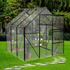 Cozy Black Polycarbonate Backyard Greenhouse