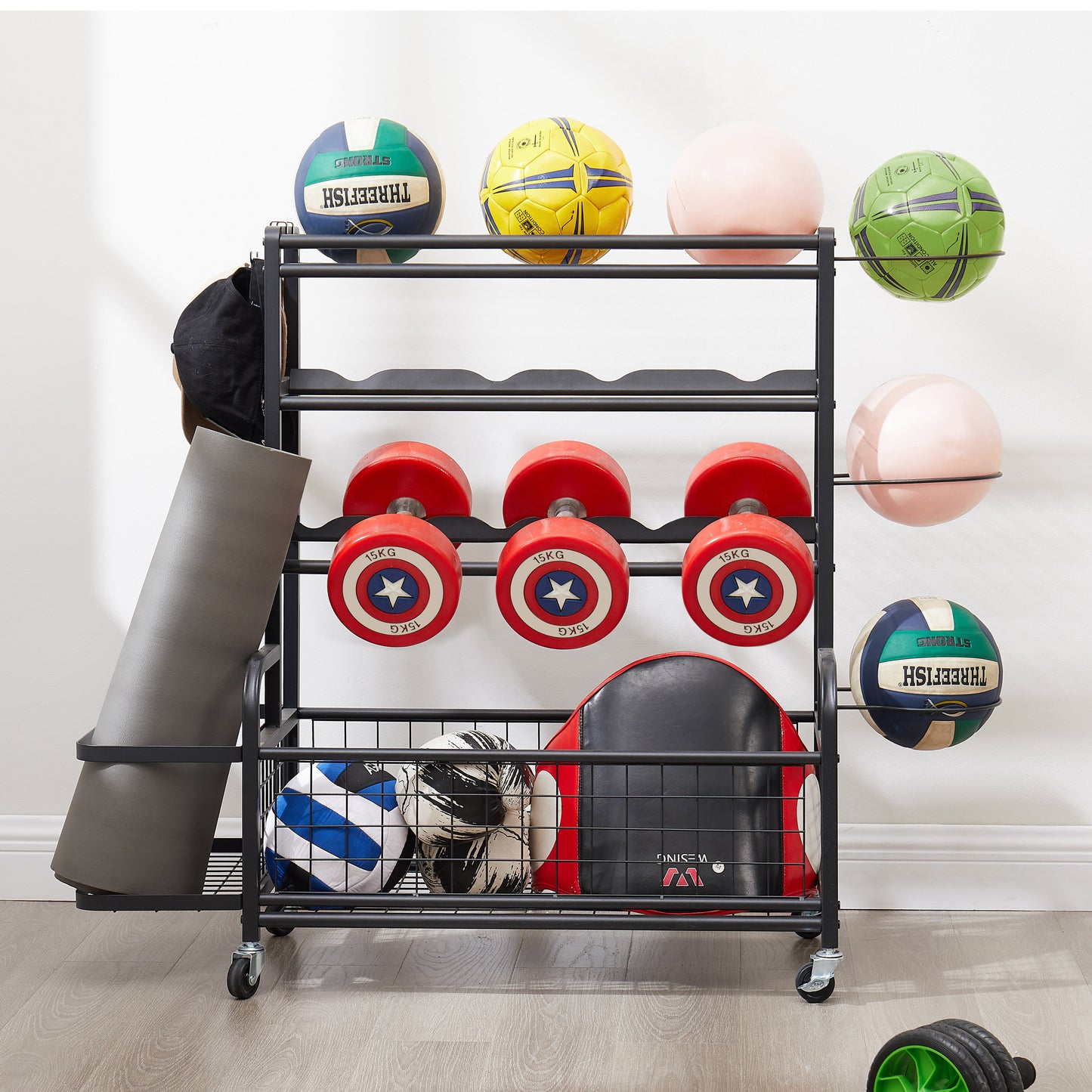 Sports Gear Organizer on Wheels