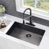 Sleek Undermount Kitchen Sink with Grid