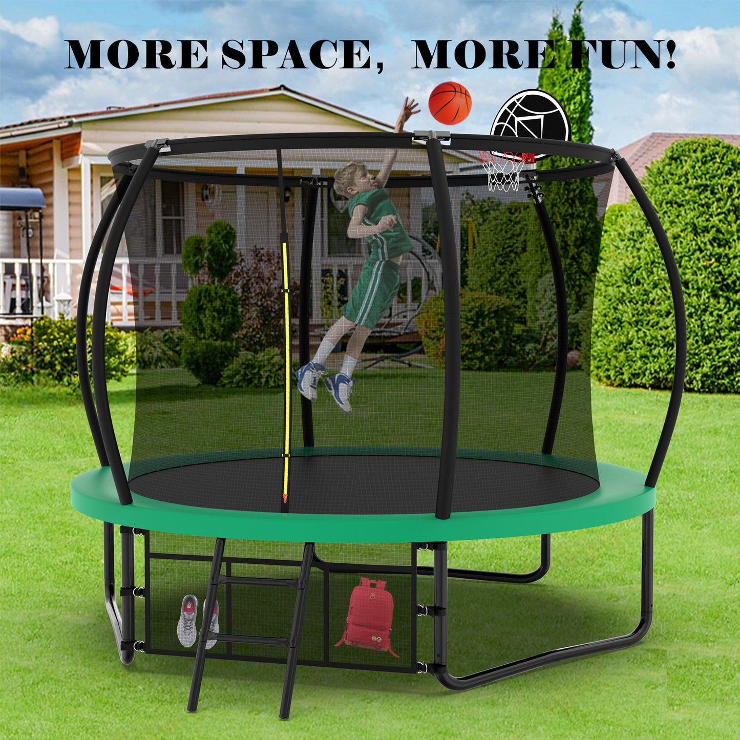 Pumpkin Bounce & Shoot Trampoline