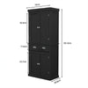 Chic Pantry Cabinet with Custom Shelves