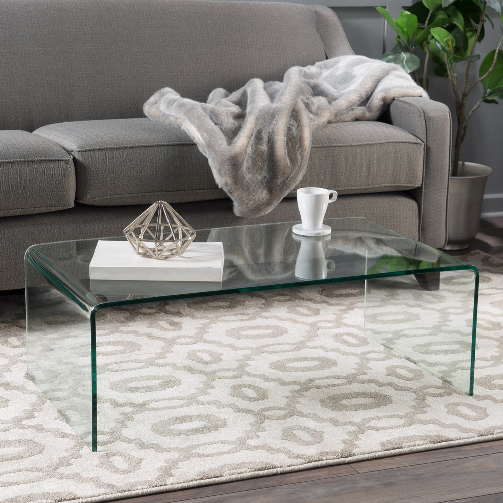 Sleek Tempered Glass Coffee Table