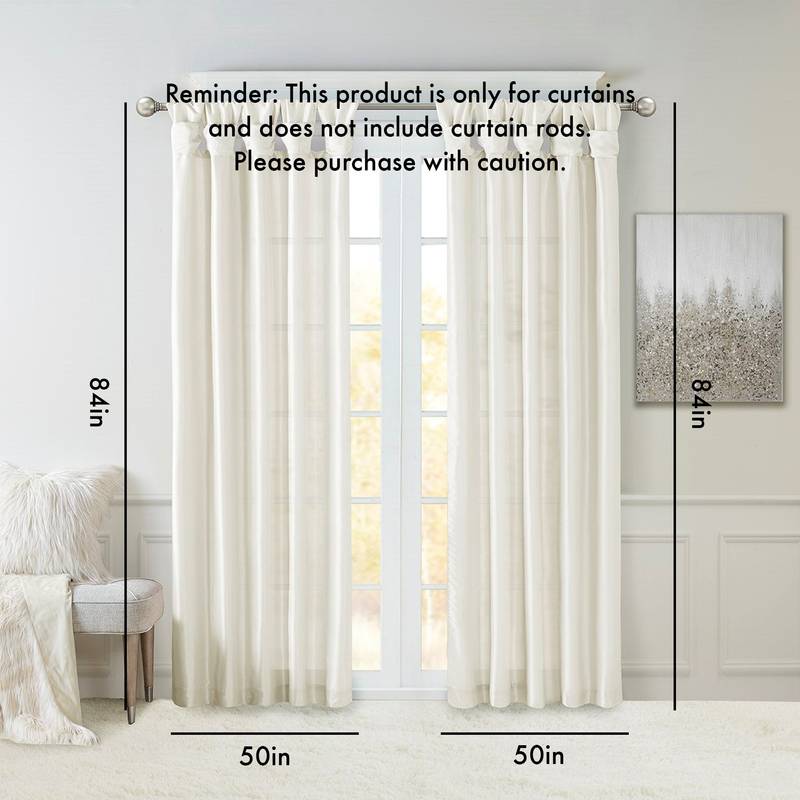 Twist Tab Chic Curtain Panel