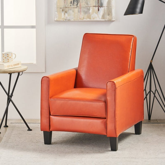 Chic Orange Recliner Chair