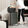 Sleek Soft-Close Kitchen Trash Can with Foot Pedal