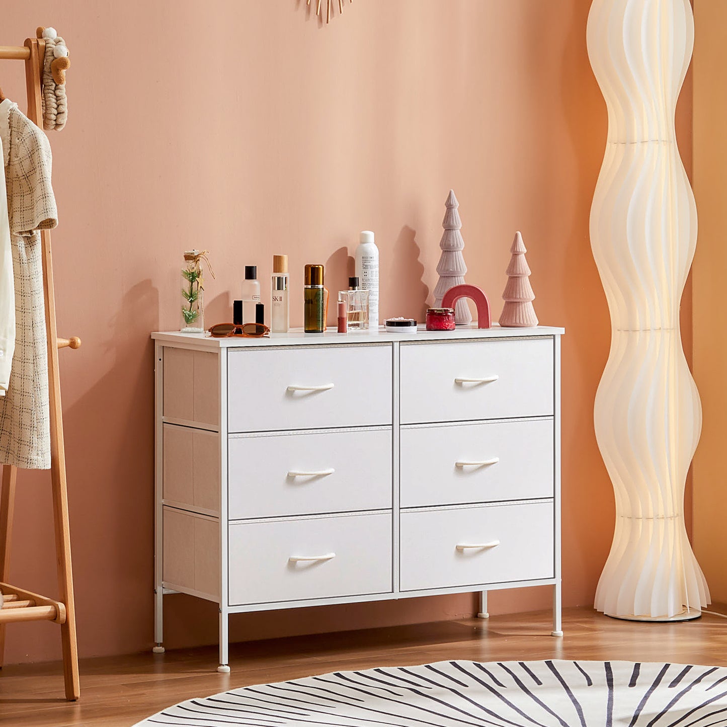 Cozy Chic 6-Drawer Storage Dresser