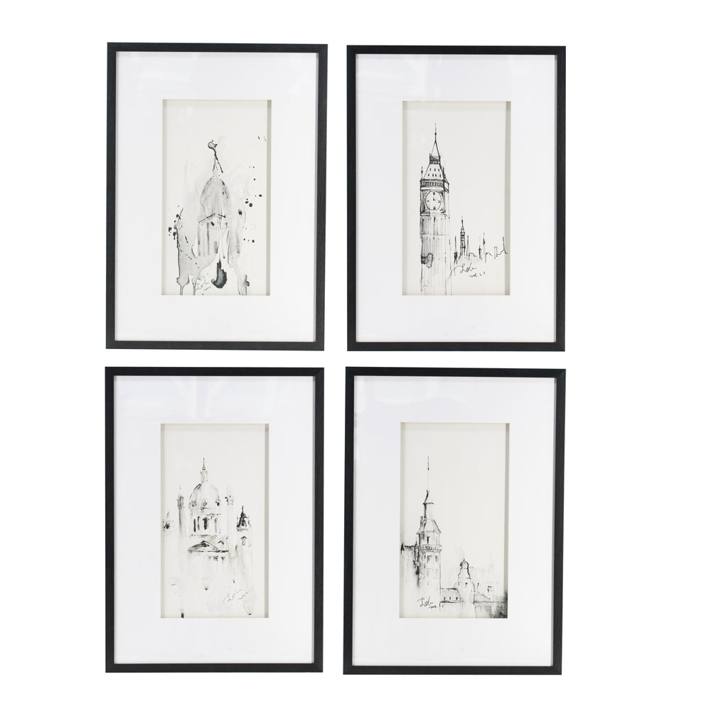 Stylish Architectural Art Set for Wall Decor