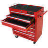 Rolling Red Tool Cart with 7 Drawers