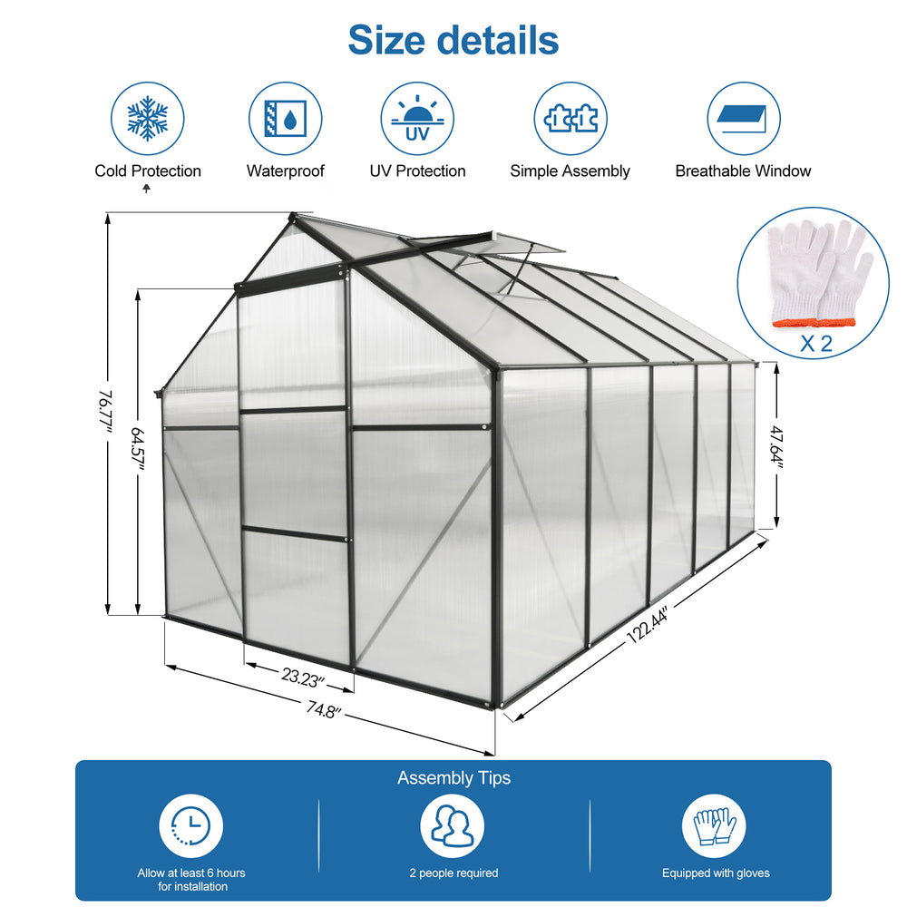 Backyard Oasis Greenhouse – Heavy-Duty Polycarbonate Haven