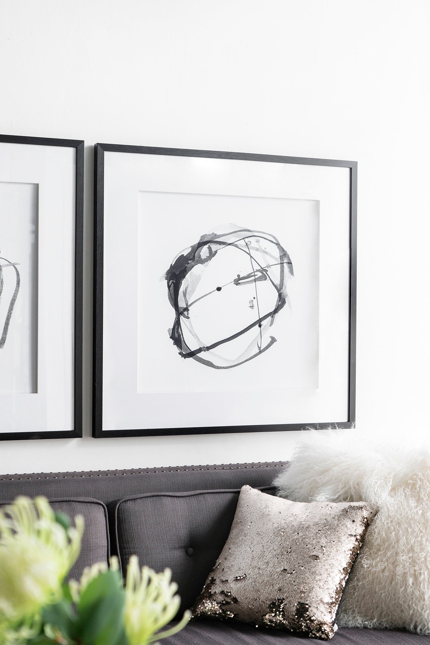 Chic Duo: Modern Abstract Wall Art