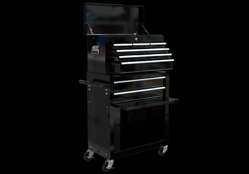 Ultimate Rolling Tool Chest with Drawers - Black
