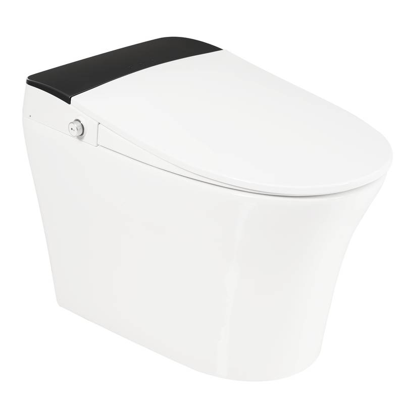 Smart Heated Toilet with Foot Flush and Night Light