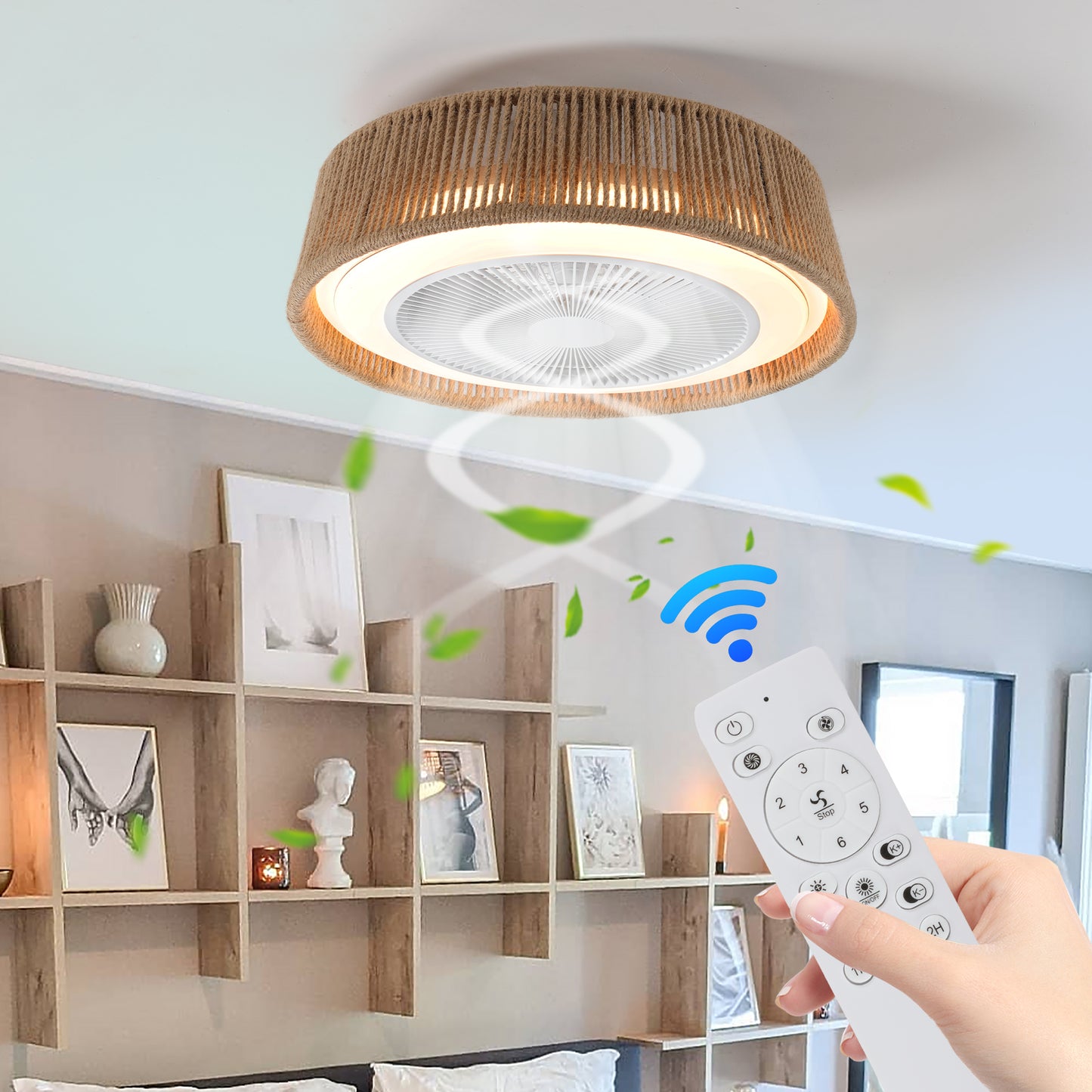 Boho Breeze Remote LED Ceiling Light