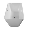 Sleek Soak Bathtub - Modern Freestanding White Tub