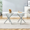 Chic Marble-Top Dining Table