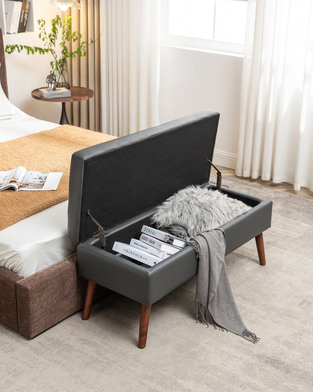 Cozy Storage Ottoman Bench