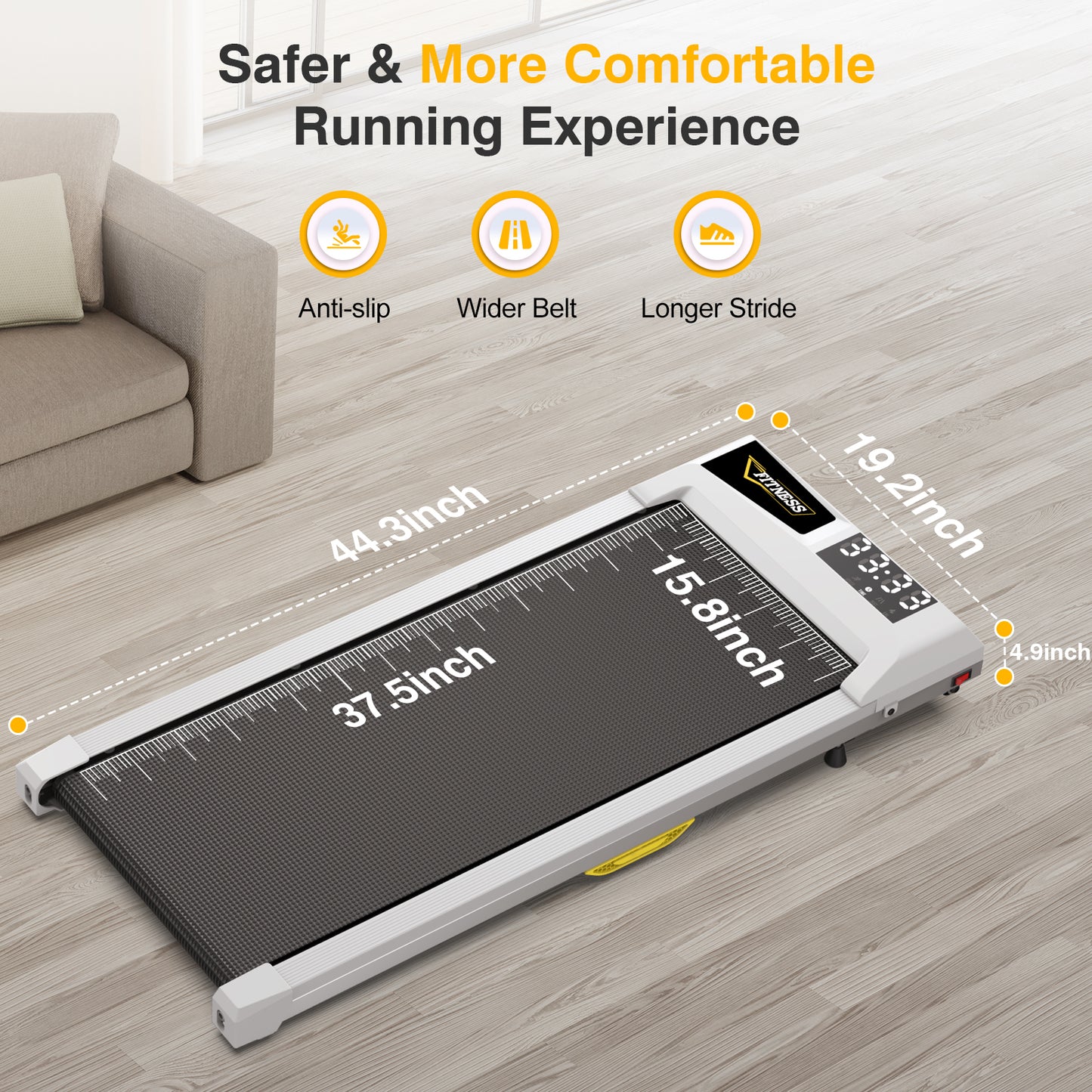 Active Walk: Portable Under Desk Treadmill for Home and Office