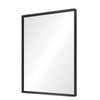 Chic Black Wall-Mount Bathroom Mirror