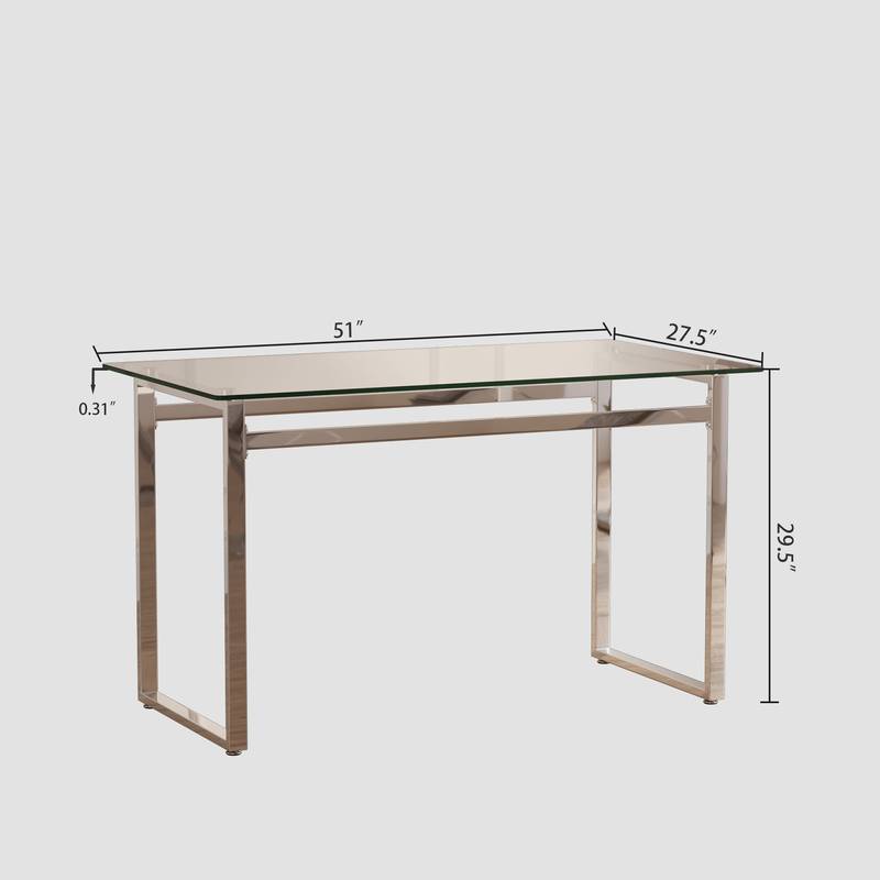 Elegant Glass Dining Set for Four