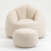 Cozy Foam Bean Bag Sofa with Footrest