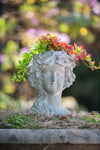 Stylish Concrete Face Planter