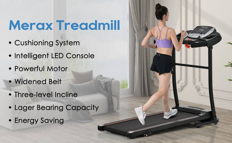 SmartFold Treadmill: Compact Running & Walking Machine for Home Fitness