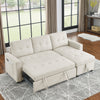 Cozy Reversible Sleeper Sofa with Storage Space