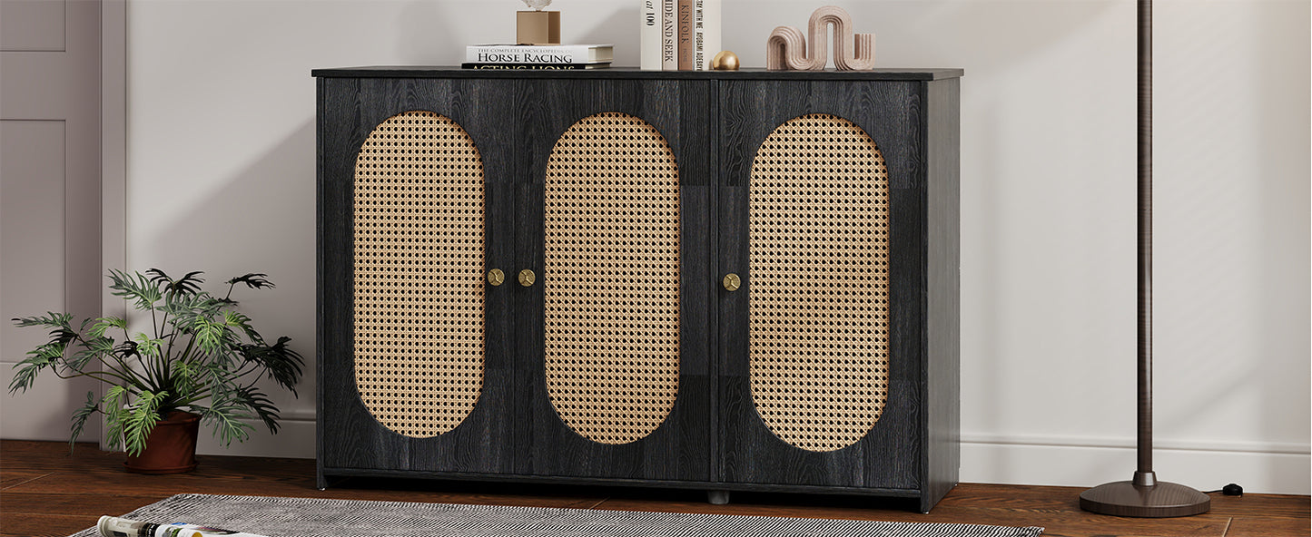 Vintage Vibes Rattan Sideboard