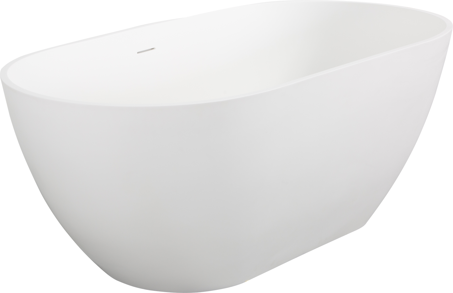 Sleek Soak Bathtub - Chic Matte White Oasis for Your Bathroom