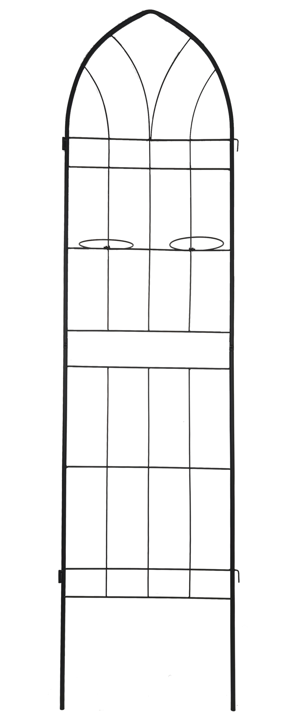 Dynamic Duo Garden Trellis - Rustproof Support for Climbing Plants