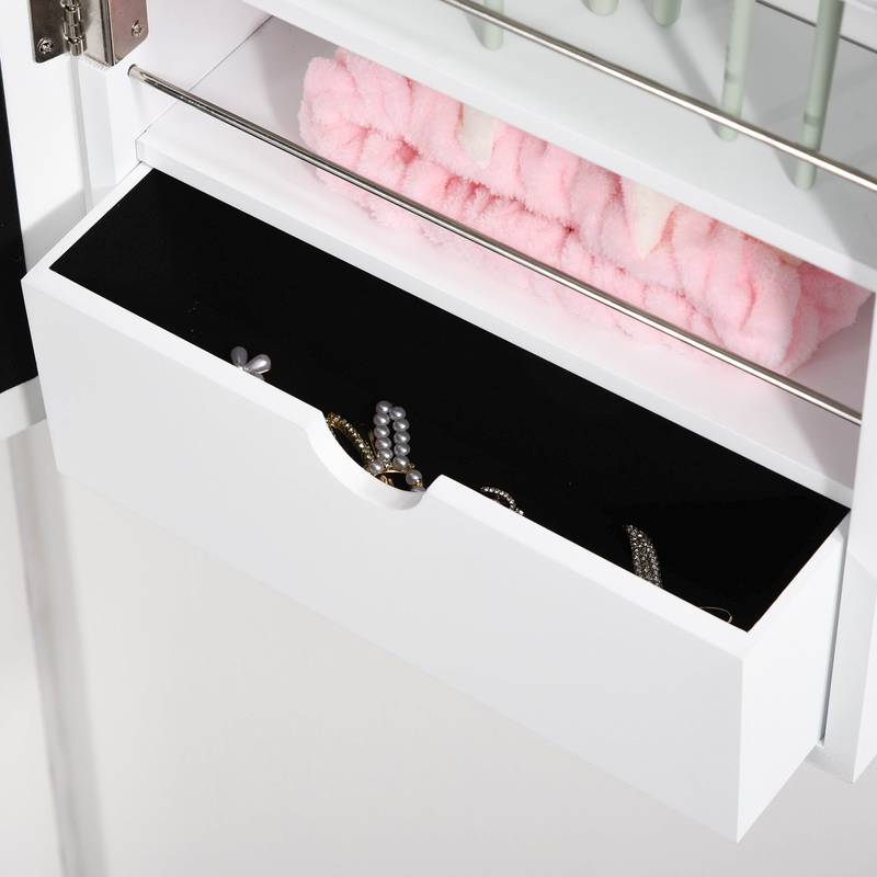 Shimmer Shine Jewelry Cabinet with Mirror & LED Lights
