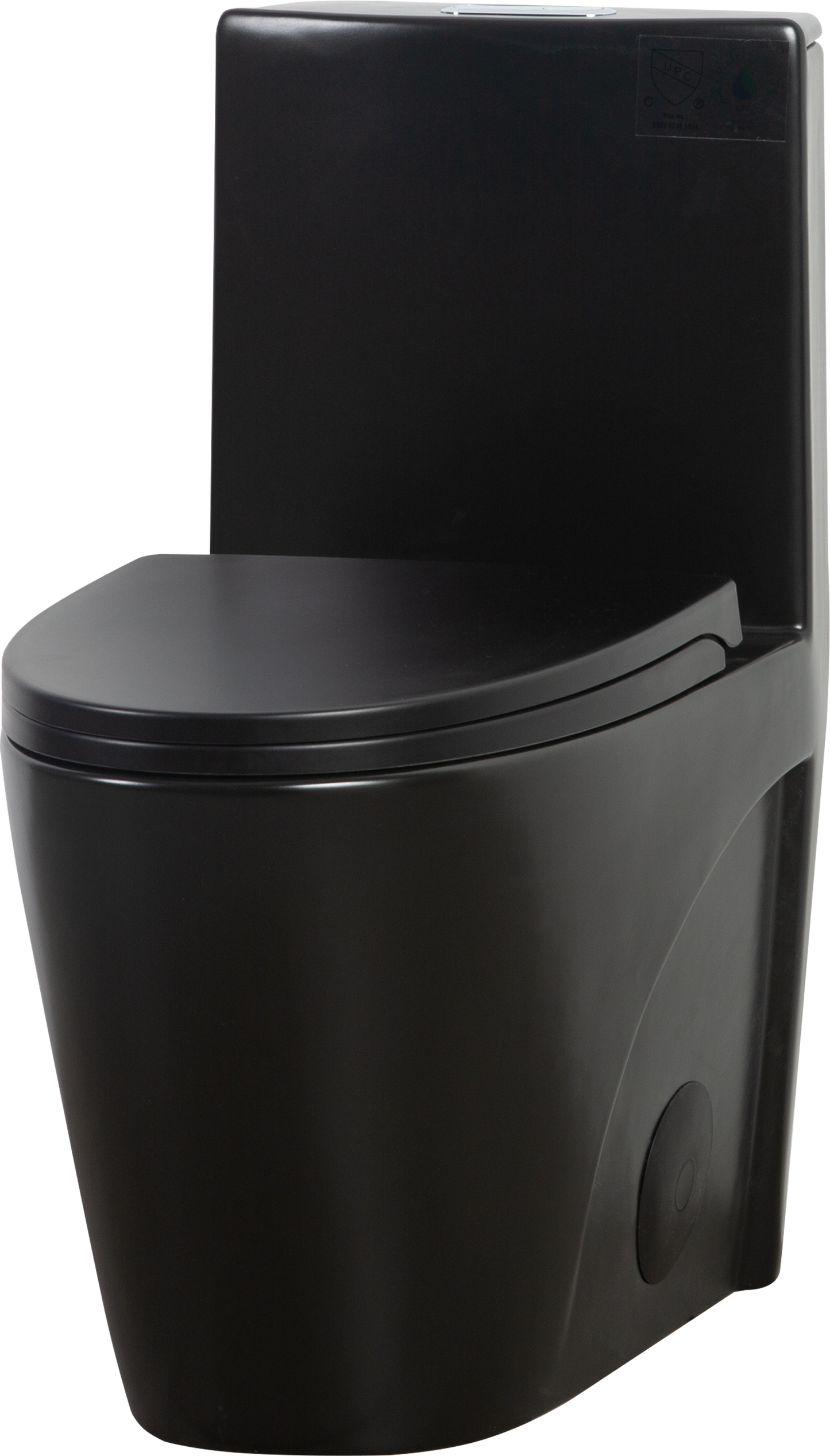 Matte Black Dual-Flush Comfort Toilet