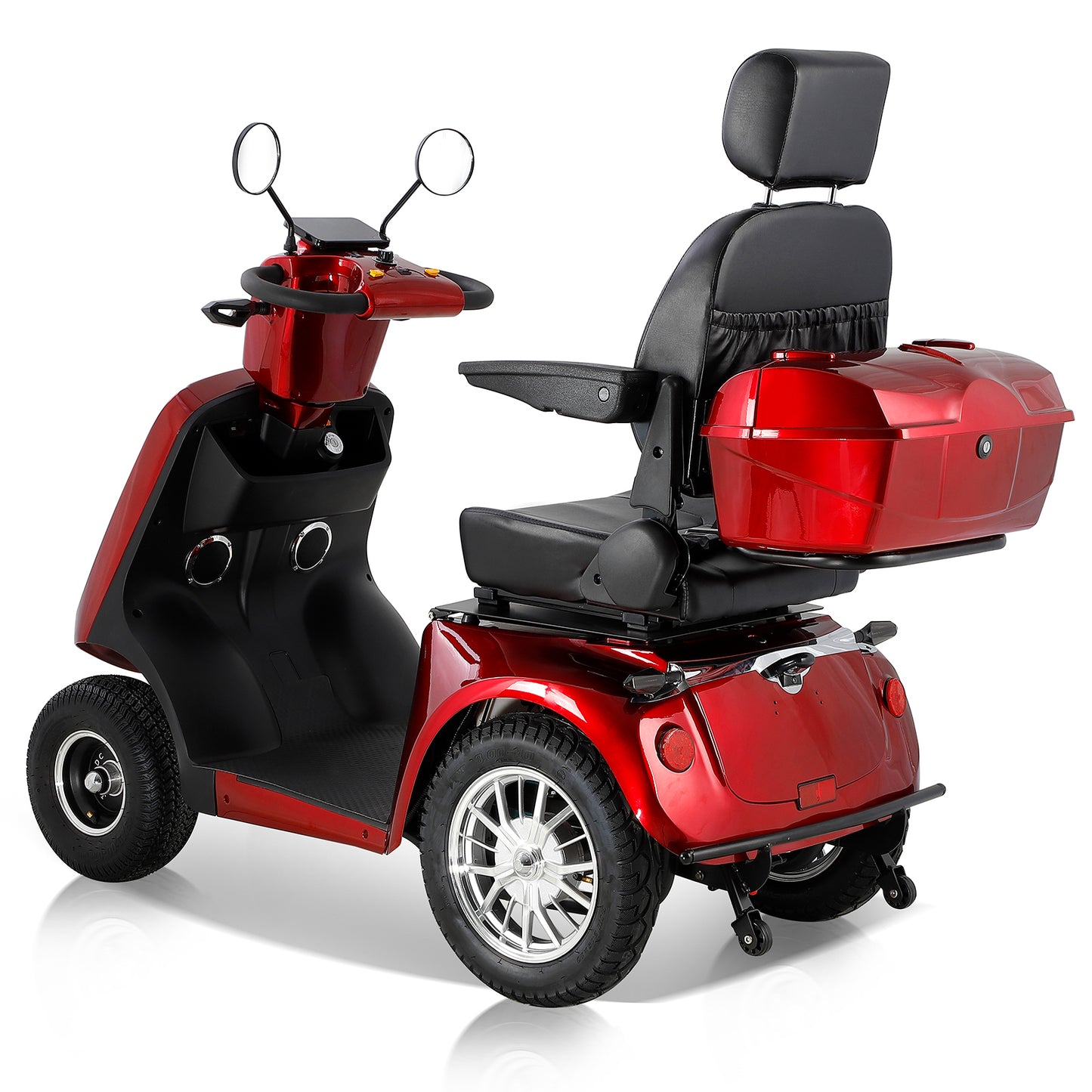 Swift Ride 4-Wheel Scooter for Adults & Seniors - Red