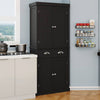 Chic Pantry Cabinet with Custom Shelves