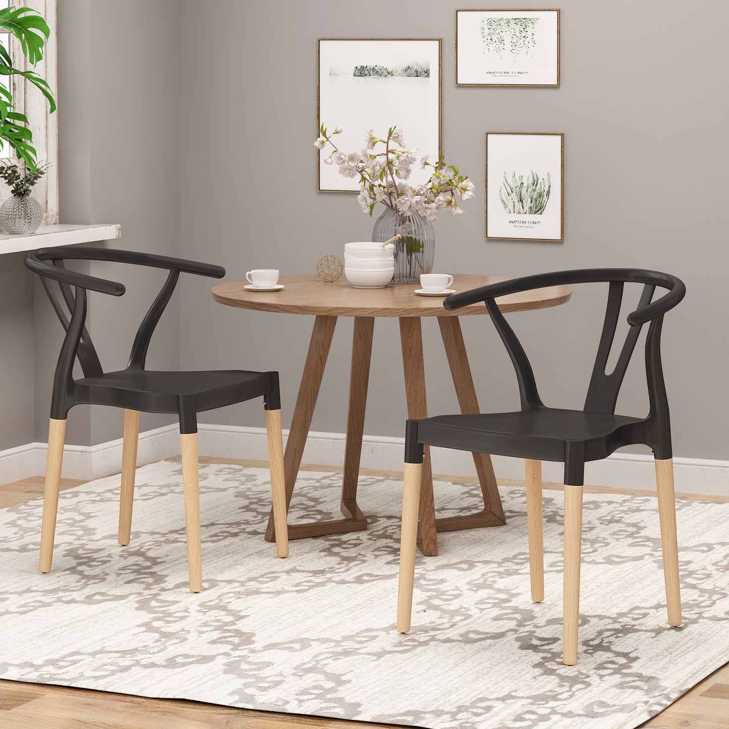 Chic Duo Plastic Dining Chairs