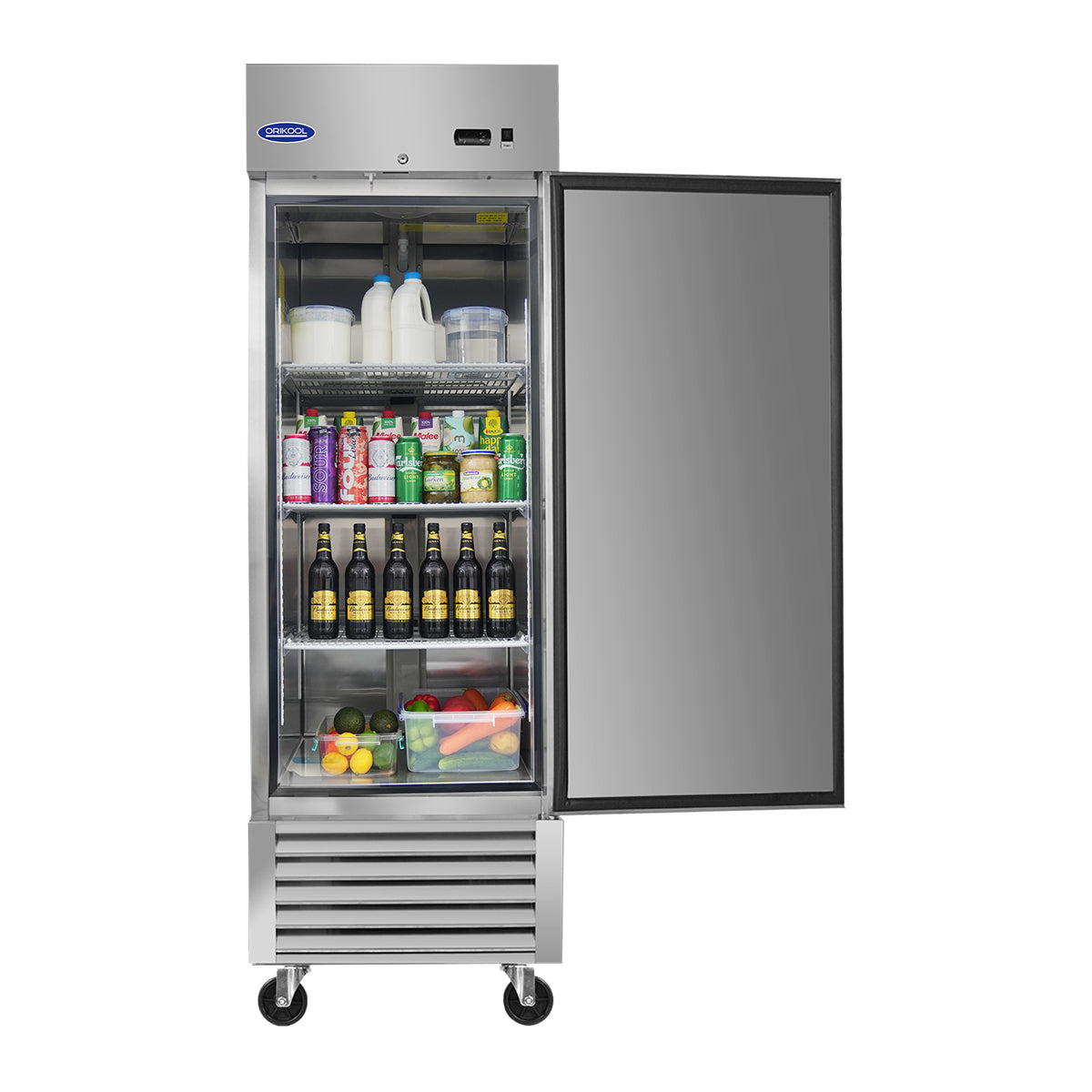 ChillMax Commercial Upright Fridge - Spacious Stainless Steel Cooler