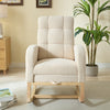 Cozy Rocking Lounge Chair with Footrest & Side Pocket