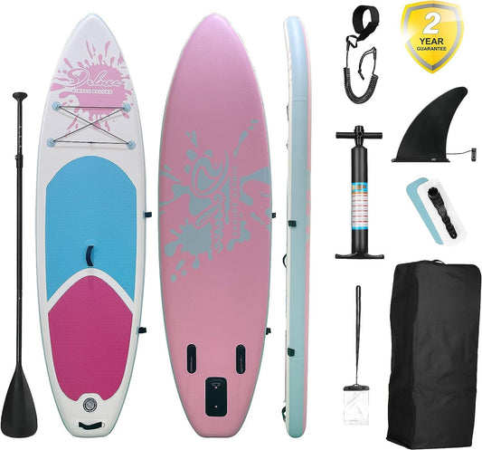 Pink Adventure Paddle Board – The Ultimate Inflatable SUP for Everyone!