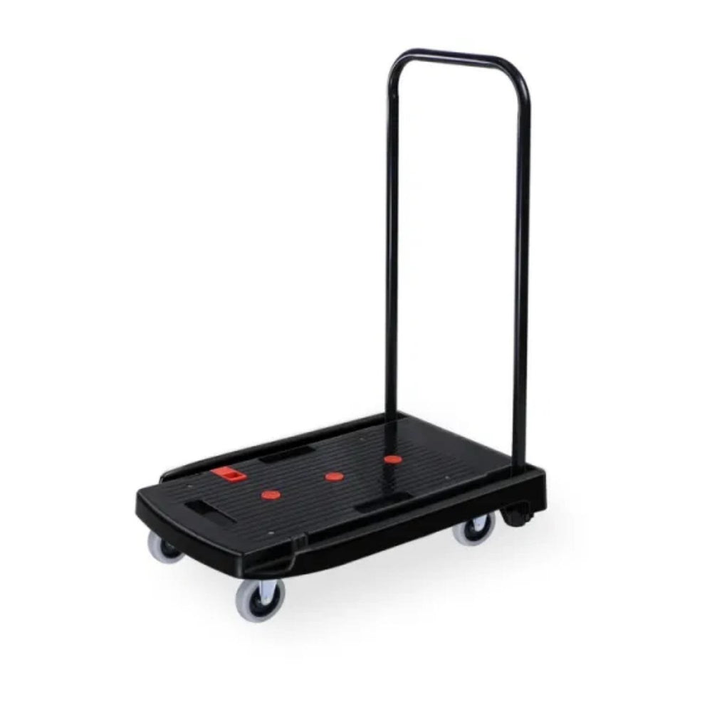 Versatile Foldable Black Trolley Cart