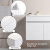 Chic Wall-Mounted Vanity with Soft-Close Cabinets & White Basin