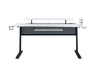 ACME Vildre USB Gaming Table - Sleek Black & White Finish